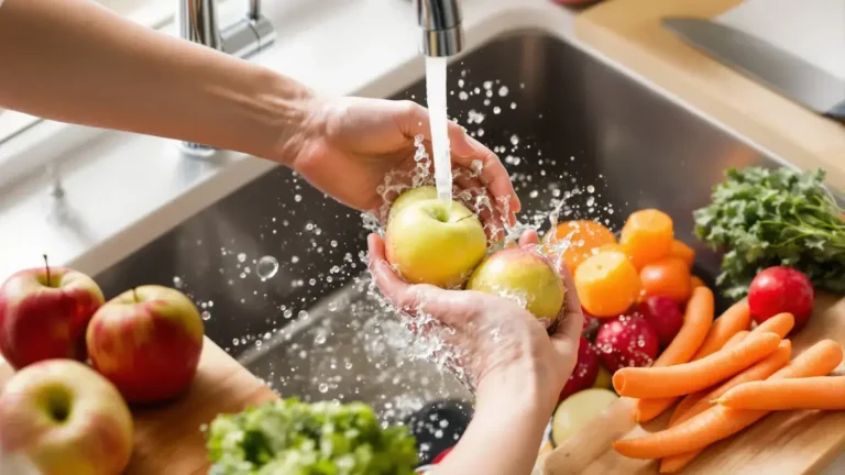 De fout bij het wassen van fruit en groenten die bacteriën verspreidt in plaats van ze te verwijderen