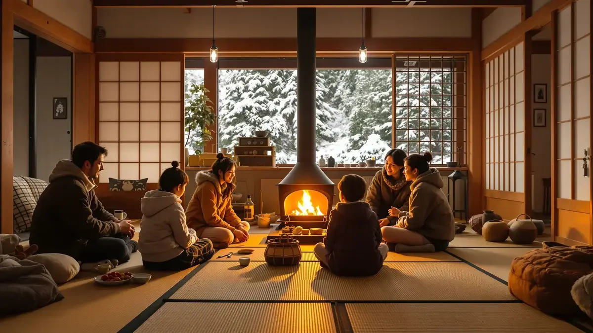 Waarom hebben Japanners het in de winter niet koud in huizen zonder centrale verwarming