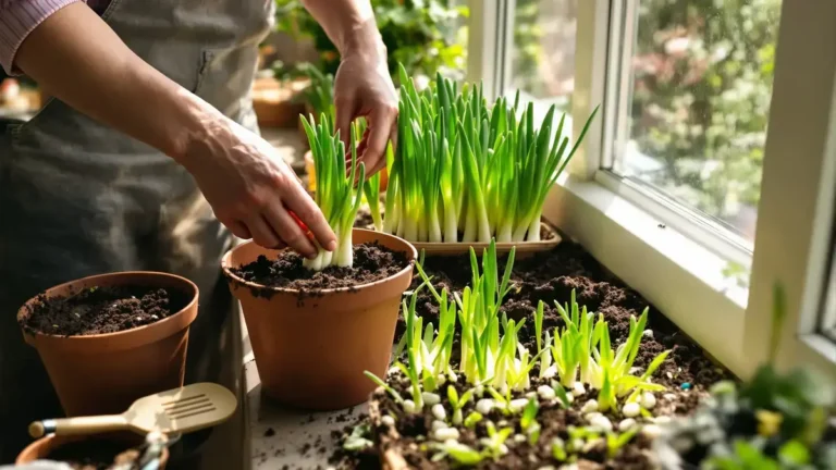 Hoe kweek je lente-uitjes op een vensterbank en verdubbel je de oogst