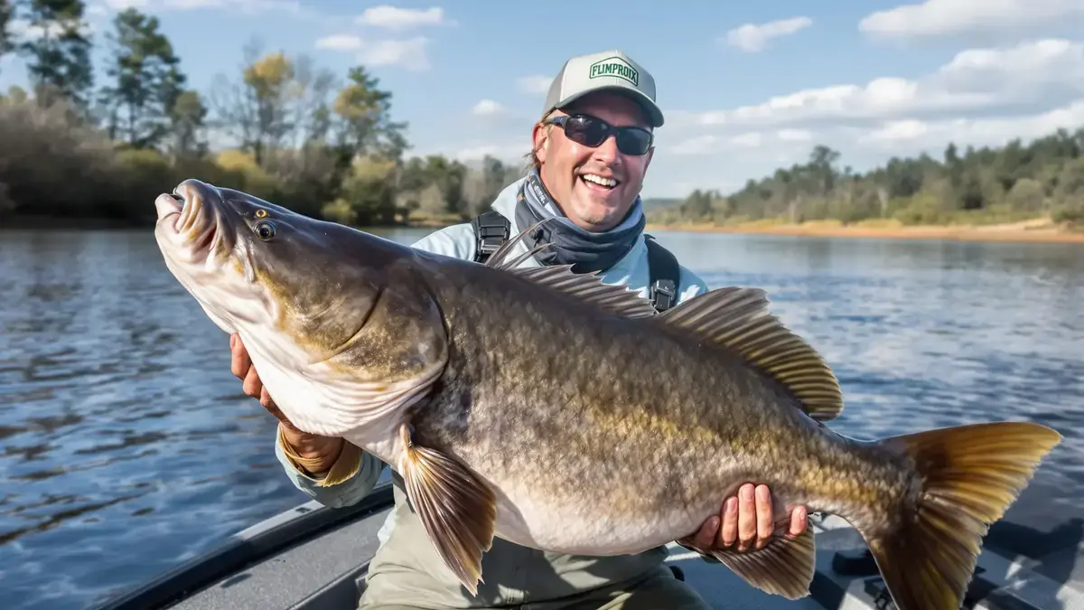 Een visser verslaat zijn eigen record met een meerval van meer dan twee meter: dit deed hij ermee